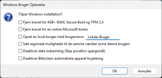 Windows 11-installationsopsætningsskærmen tilbyder tilpasningsmuligheder som fjernelse af krav, oprettelse af en lokal bruger, deaktivering af indstillinger og brug af specifikke regionale indstillinger. Konfigurer nemt din Windows-oplevelse fra starten med ISO-filen for en problemfri opsætning. Windows 11-installationsopsætningsskærmen tilbyder tilpasningsmuligheder som fjernelse af krav, oprettelse af en lokal bruger, deaktivering af indstillinger og brug af specifikke regionale indstillinger. Konfigurer nemt din Windows-oplevelse fra starten med ISO-filen for en problemfri opsætning.